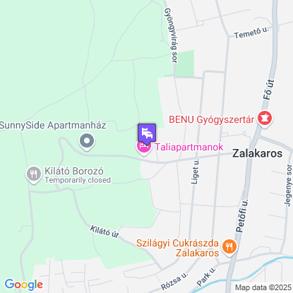 Alsóhegyi Apartmanok a térképen