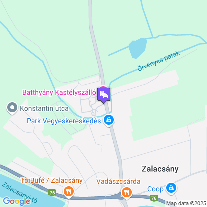 Batthyny Kastlyszll a trkpen